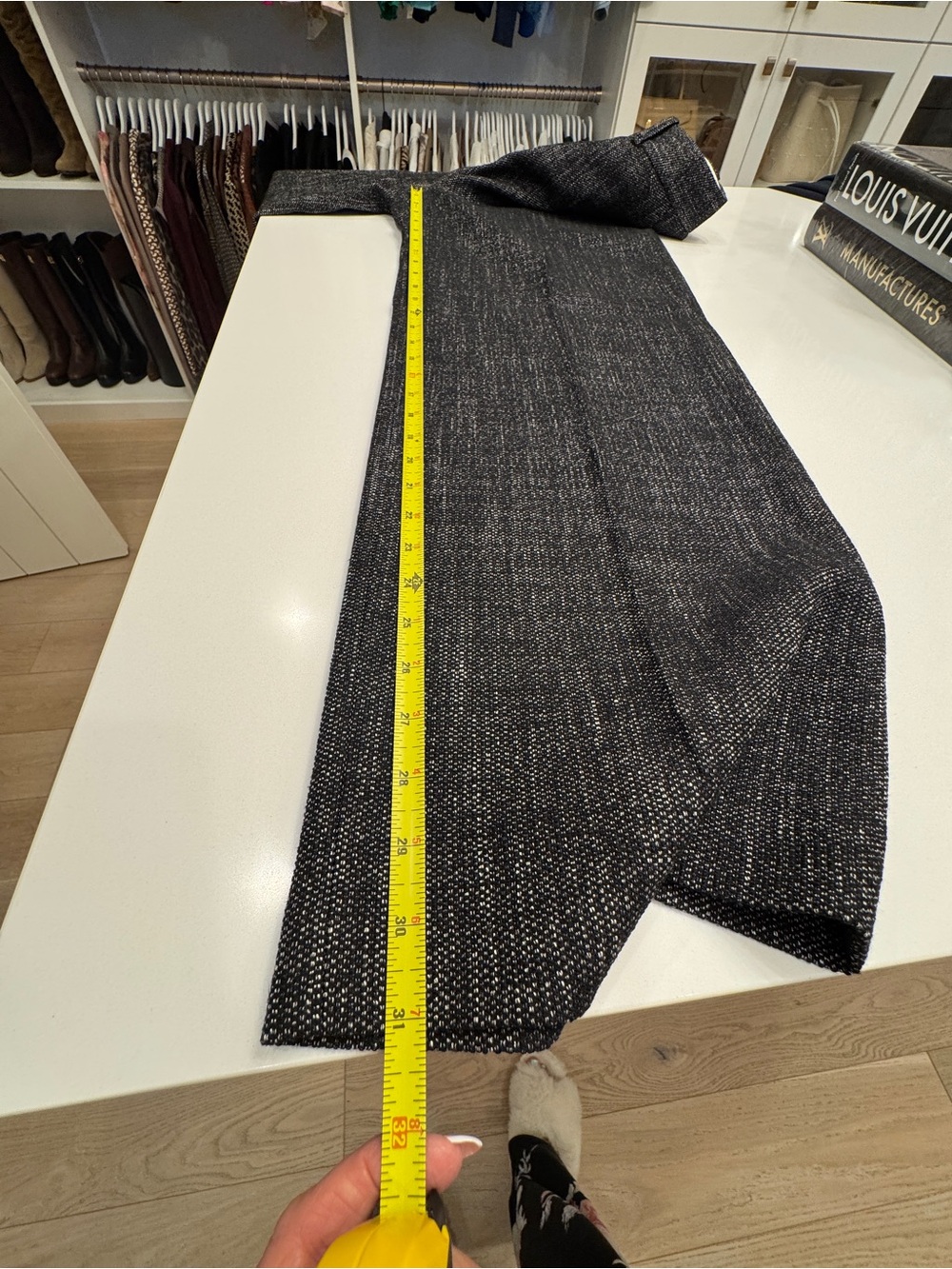 Zara Black Textured Wide-Leg Trousers - Picture 13 of 16